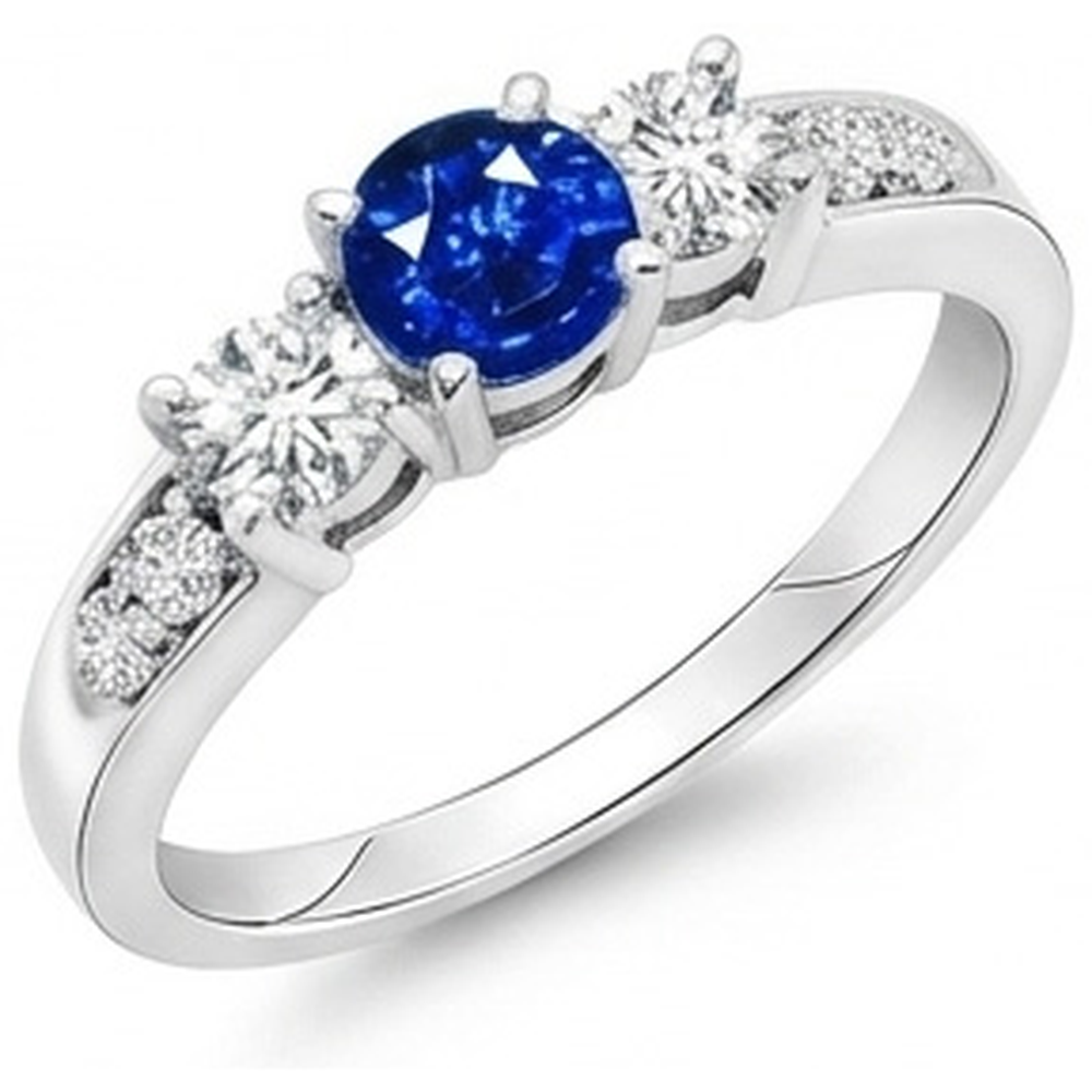 echter round diamant 3.40Karat ring Detailansicht