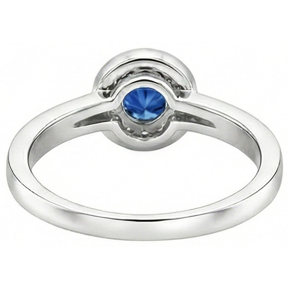echter round diamant 3.40Karat ring auf Weiß