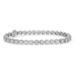 3,50 Ct Rundes Natürliche Diamant-Armband Im Brillantschliff Diamantschliff-Montage