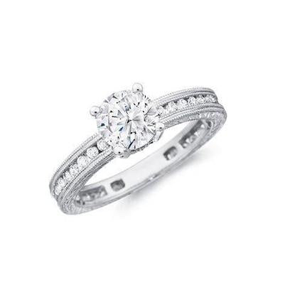 3,50 Ct Vintage-Stil Rundschliff Natürliche Diamanten Jubiläumsring