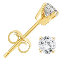 3,50 Karat Echt Diamant Ohrstecker Gelbgold 14K