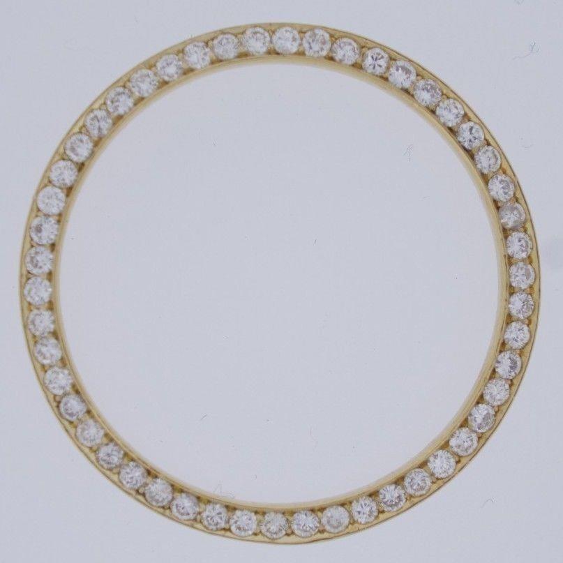 3,50 Karat, runde, individuelle Diamantlünette, passend für alle Rolex Date 34 mm-Uhrenmodelle