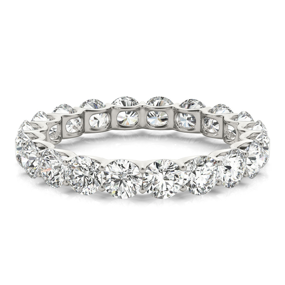 Luxuriöser Eternity Band 3 Karat – Seitenansicht