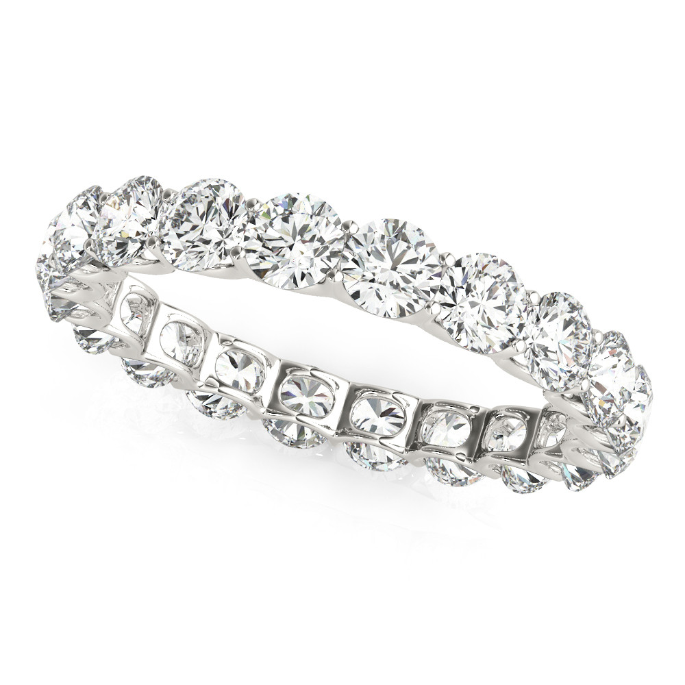 Eternity Band 14K Weißgold mit Edler Diamant – Hauptansicht
