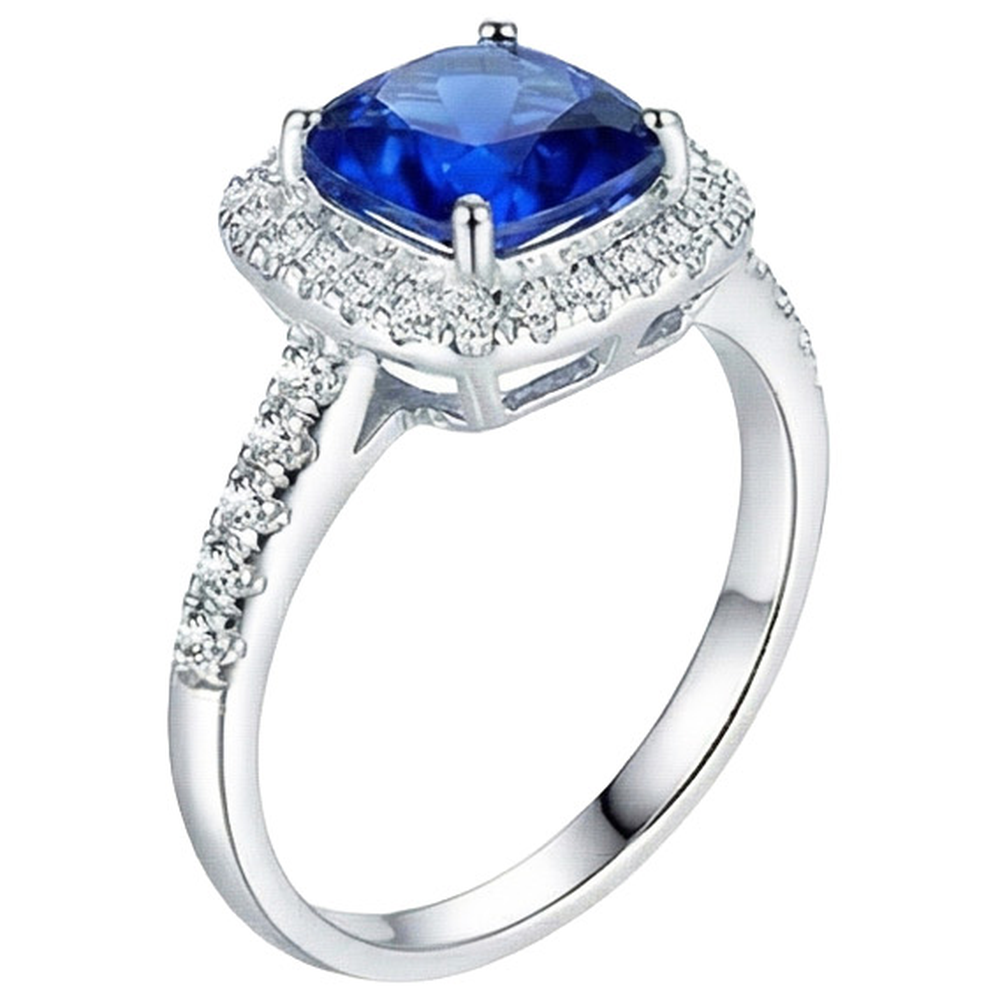 echter round diamant 4.30Karat ring Detailansicht