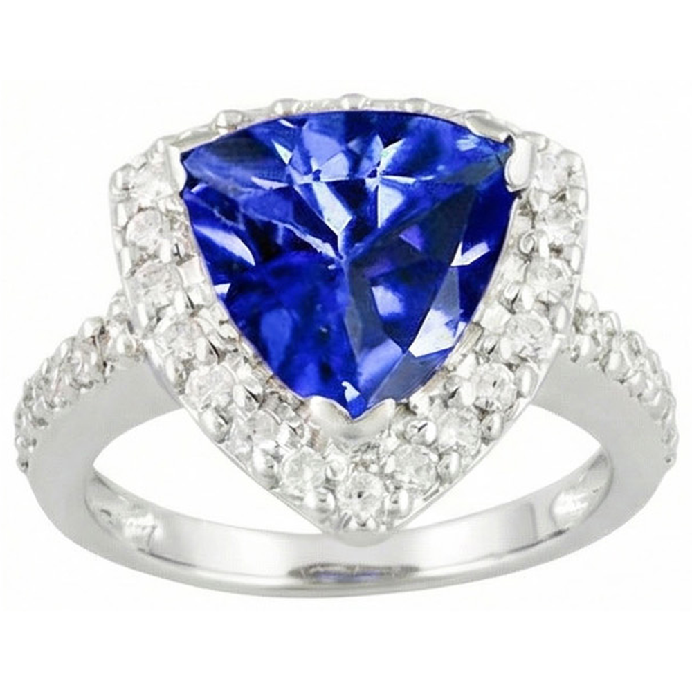 echter trillion diamant 4.45Karat ring Detailansicht