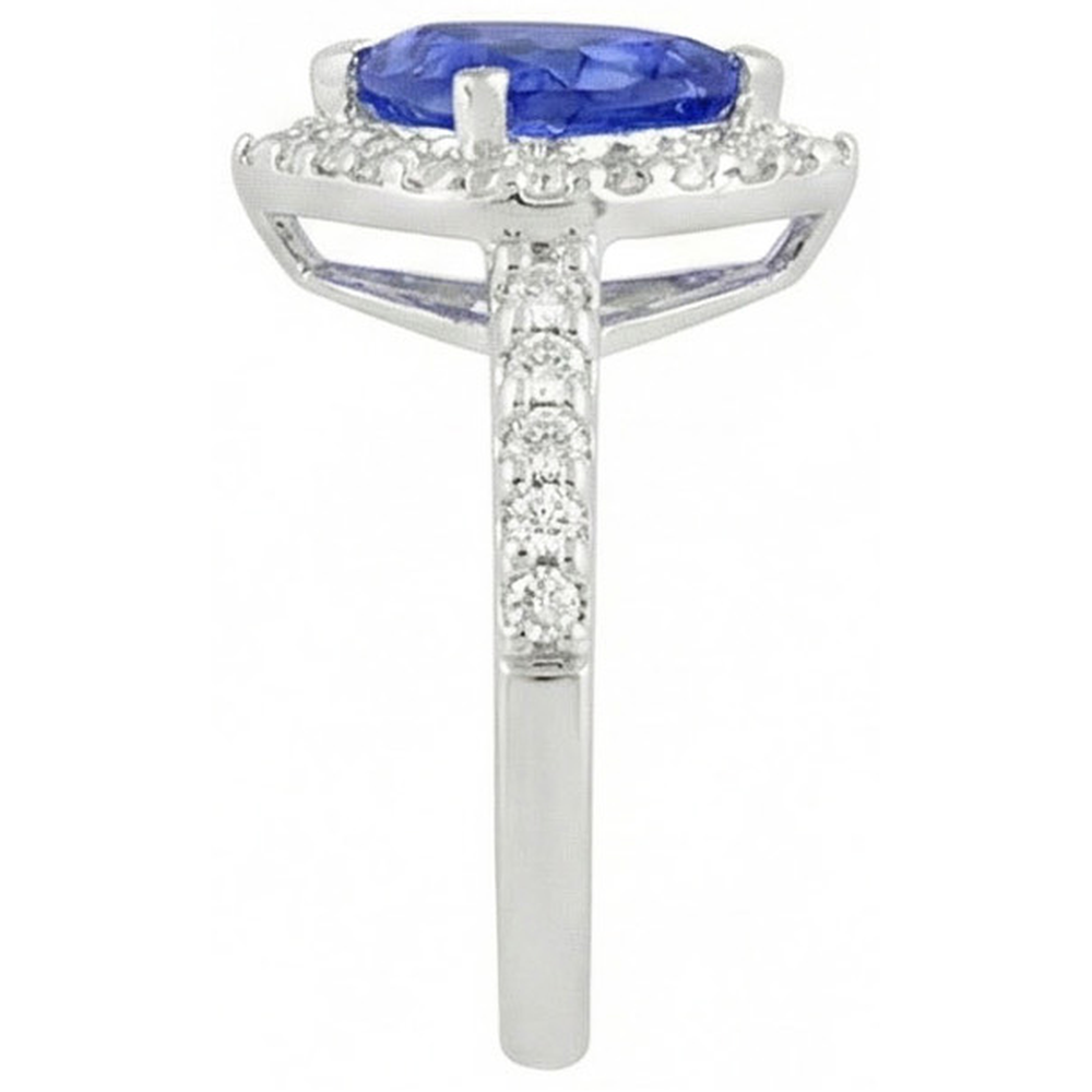 echter trillion diamant 4.45Karat ring Profilansicht