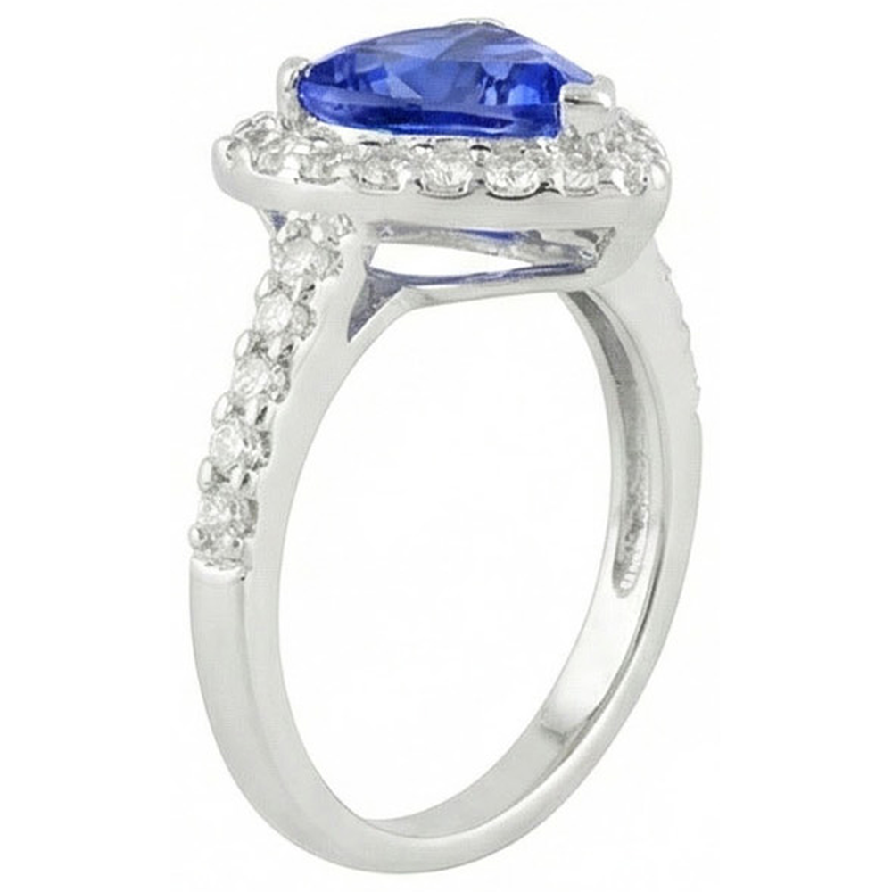 echter trillion diamant 4.45Karat ring Draufsicht