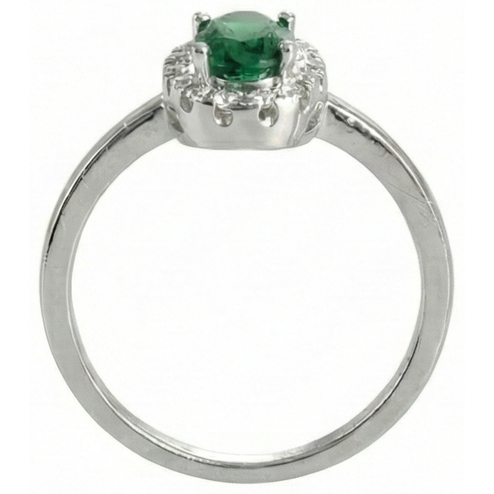 echter oval diamant 4.50Karat ring Draufsicht