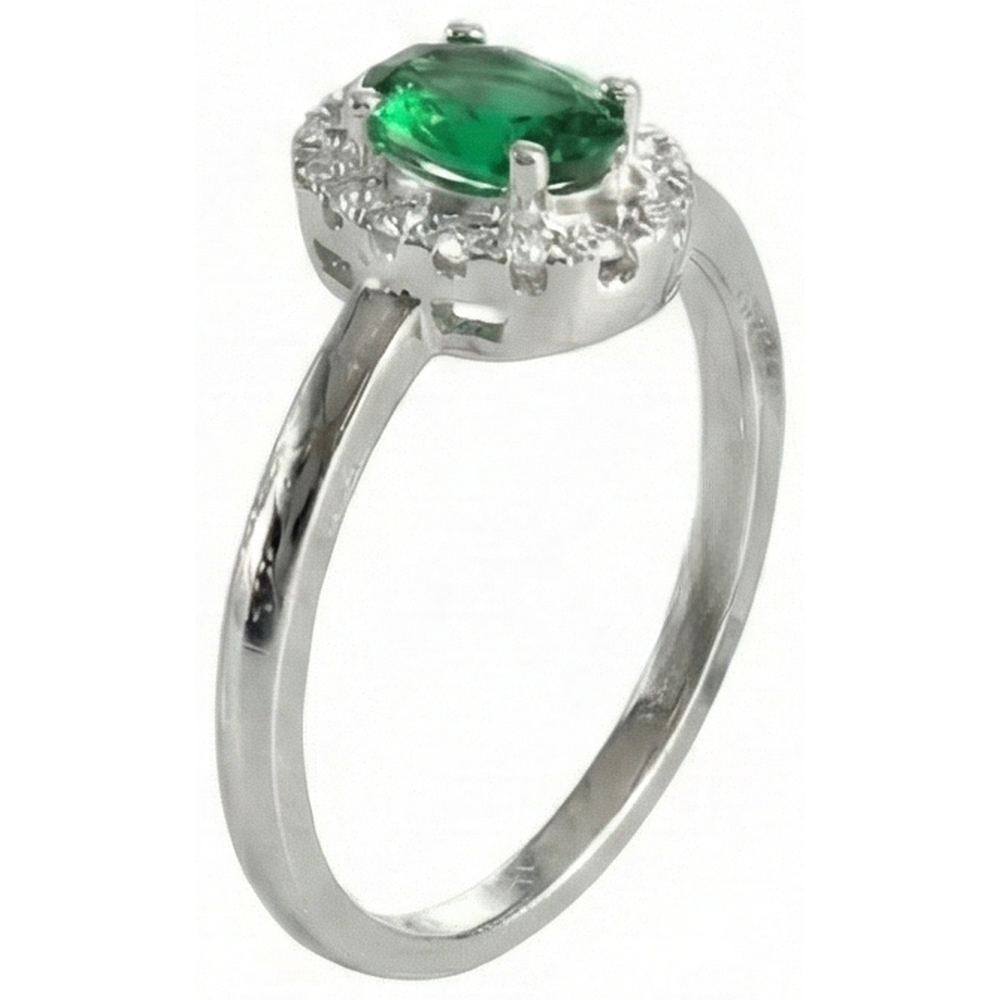 echter oval diamant 4.50Karat ring Seitenansicht