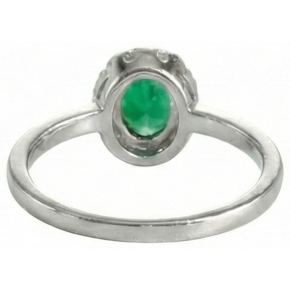 echter oval diamant 4.50Karat ring Profilansicht