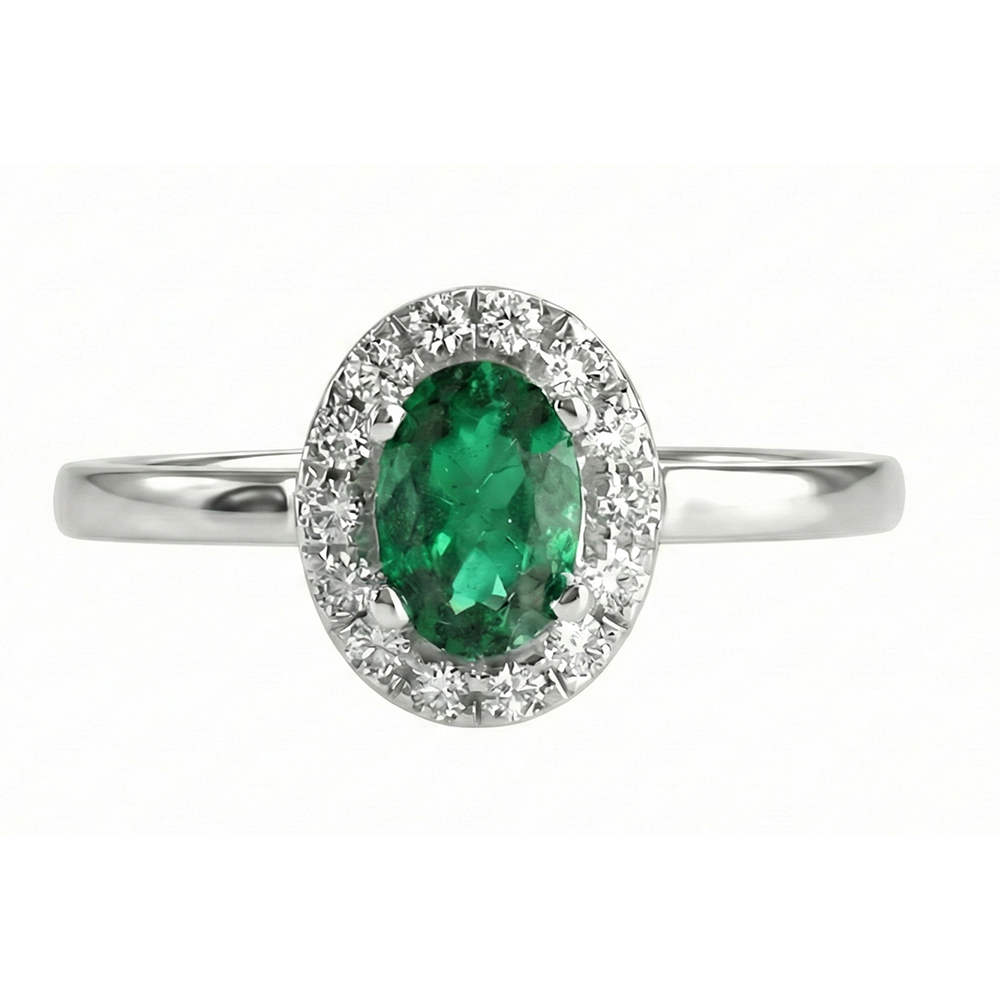 echter oval diamant 4.50Karat ring Detailansicht