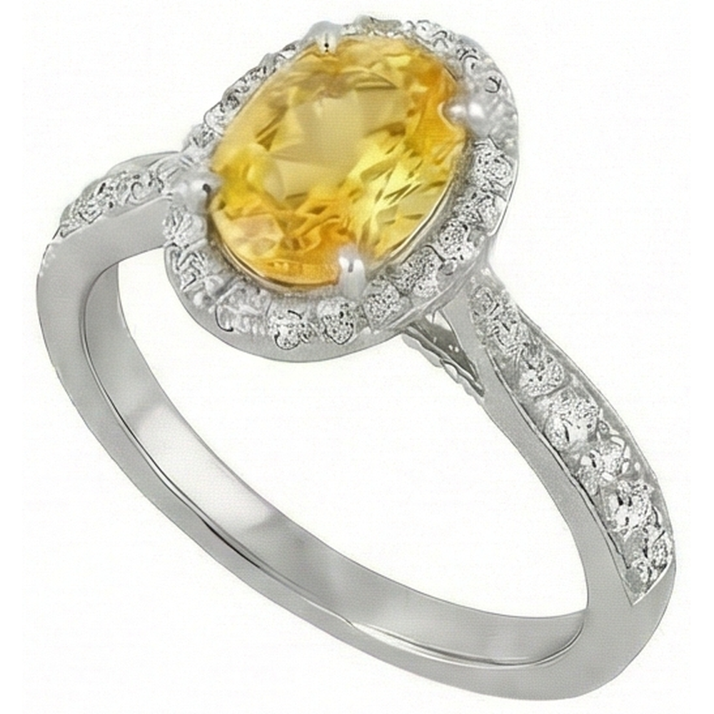 echter oval diamant 4.50Karat ring Draufsicht