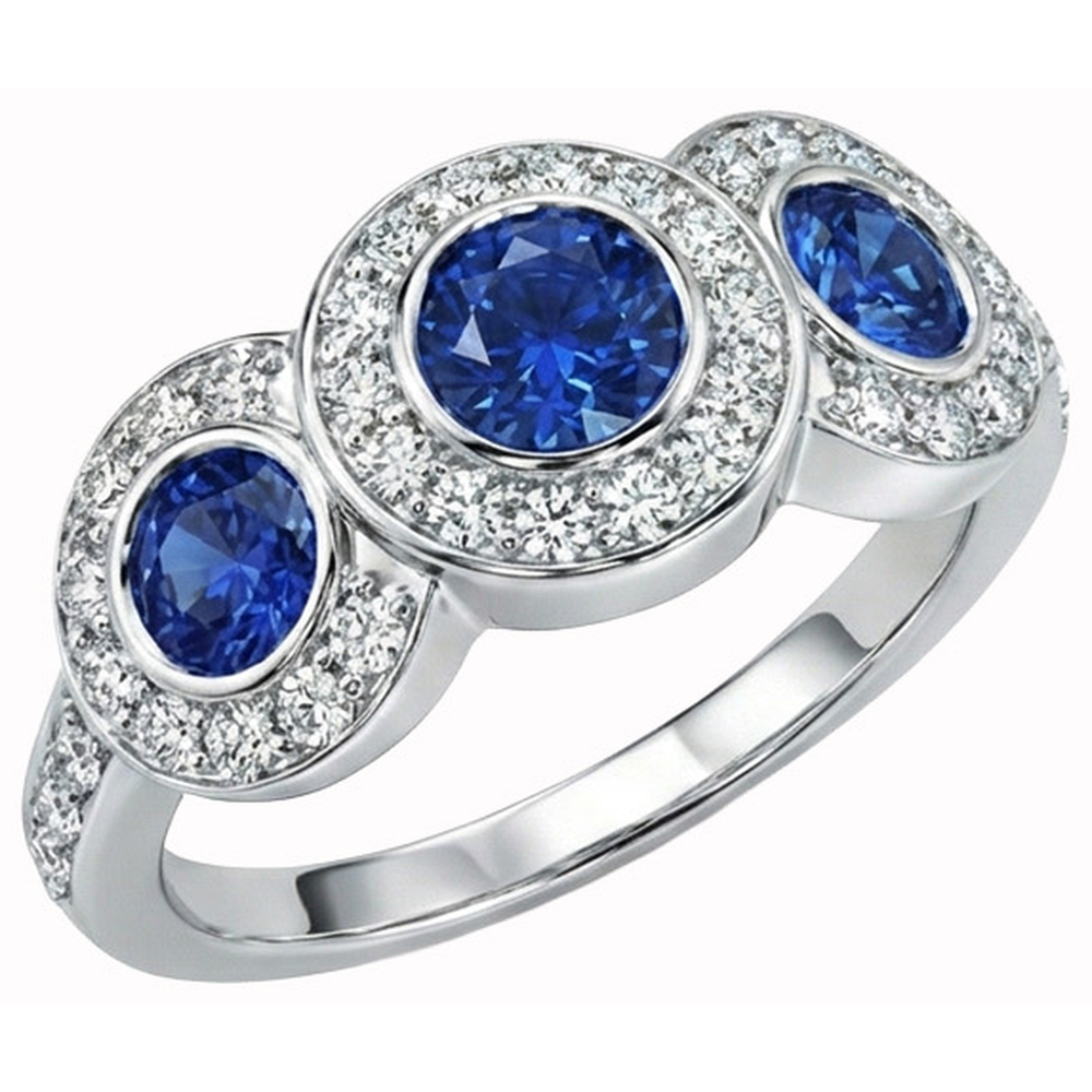 echter round diamant 4.51Karat ring Seitenansicht