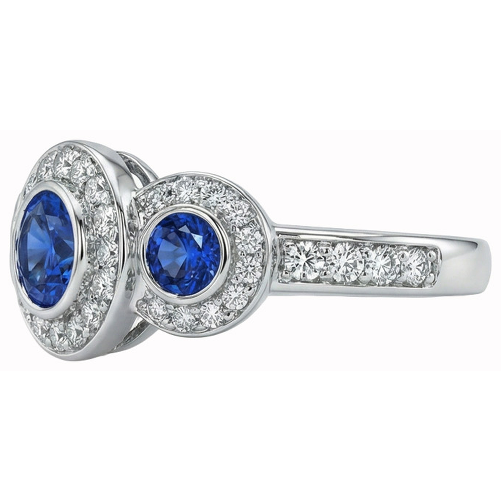 echter round diamant 4.51Karat ring Detailansicht