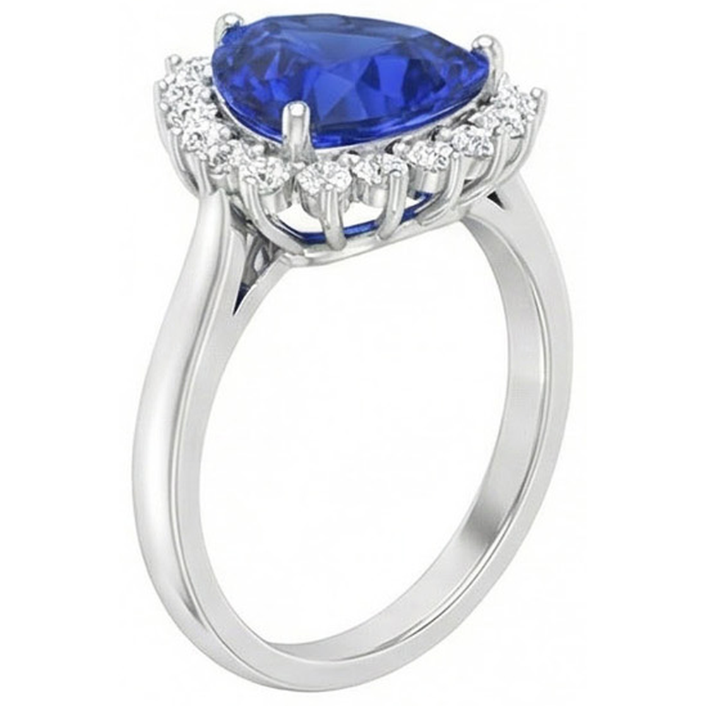 echter trillion diamant 4.60Karat ring Detailansicht