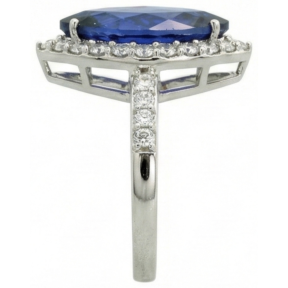 echter marquise saphir 4Karat ring Profilansicht