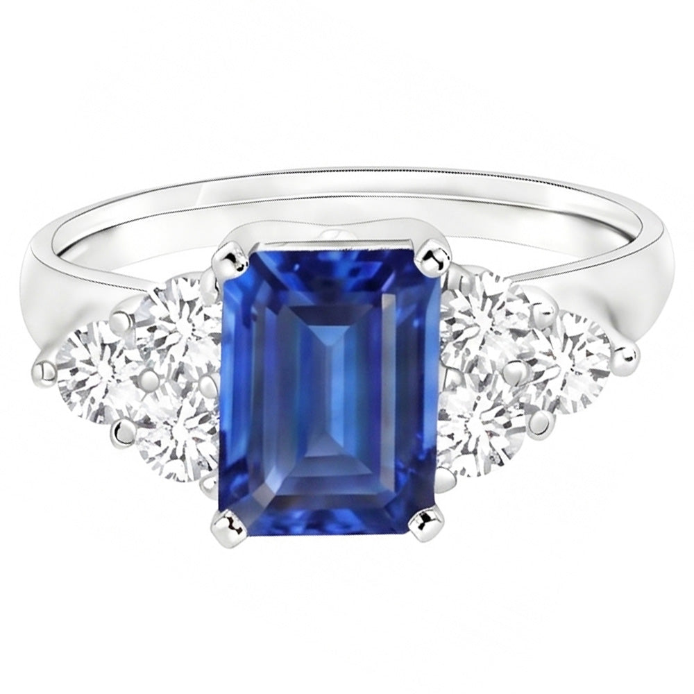 echter emerald smaragd 4Karat ring Draufsicht
