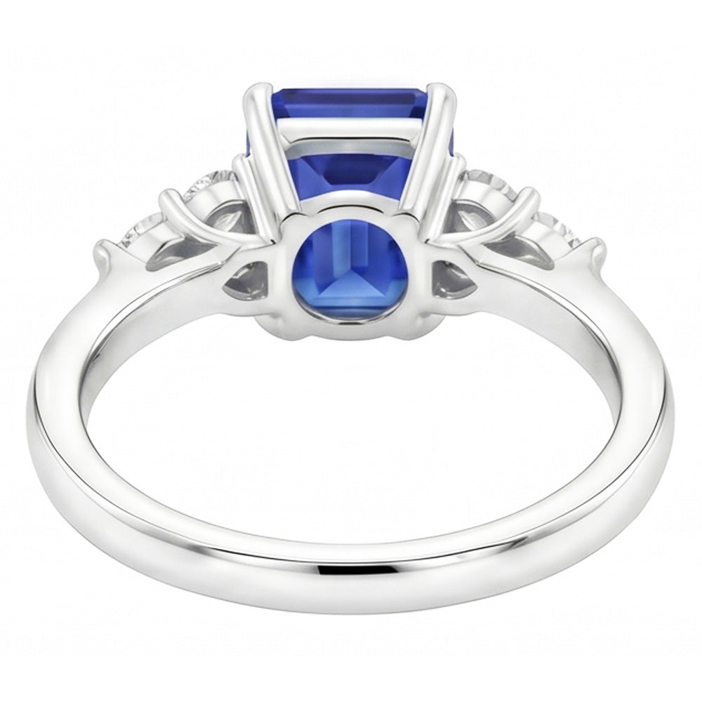echter emerald smaragd 4Karat ring Profilansicht