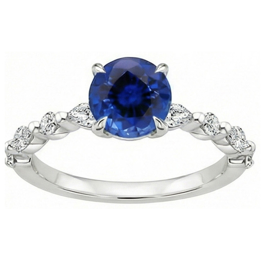 echter marquise diamant 4Karat ring Detailansicht