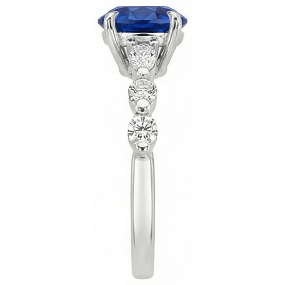 echter marquise diamant 4Karat ring Profilansicht