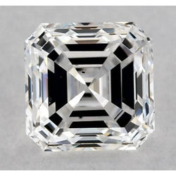 4 Karat Asscher-Diamant, natürlich, aus der Erde gewonnen, lose, F, VS1, sehr guter Schliff