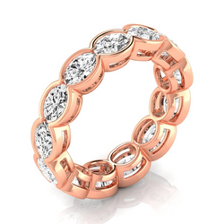 Maßgefertigter Eternity Band mit Zargenfassung Diamant – 4,29
