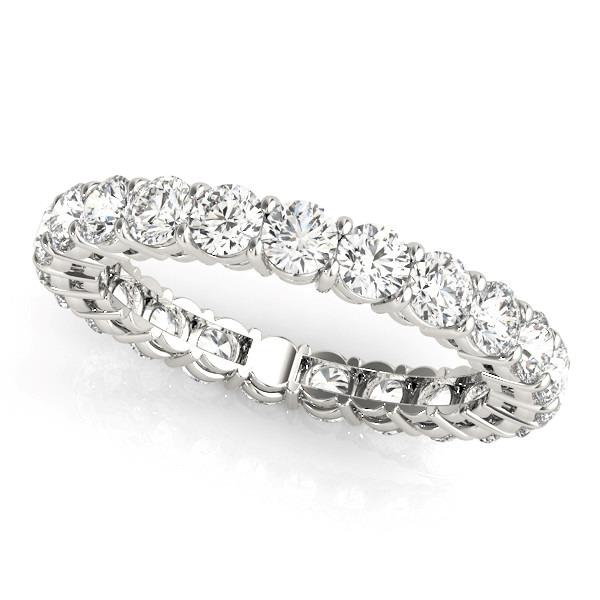 Brillant Eternity Band 4,5 Karat 14K Weißgold – Hauptansicht