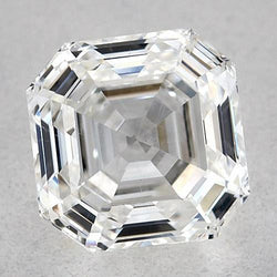 4,75 Karat Asscher-Diamant, natürlich, aus der Erde gewonnen, lose, F, VVS1, sehr guter Schliff