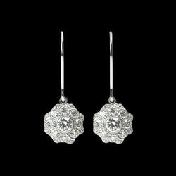 4 Carat Natürliche Diamants Drop Earring White Gold Lady Jewelry Earrings