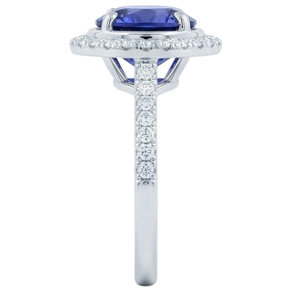 echter round diamant 4.25Karat ring auf Weiß