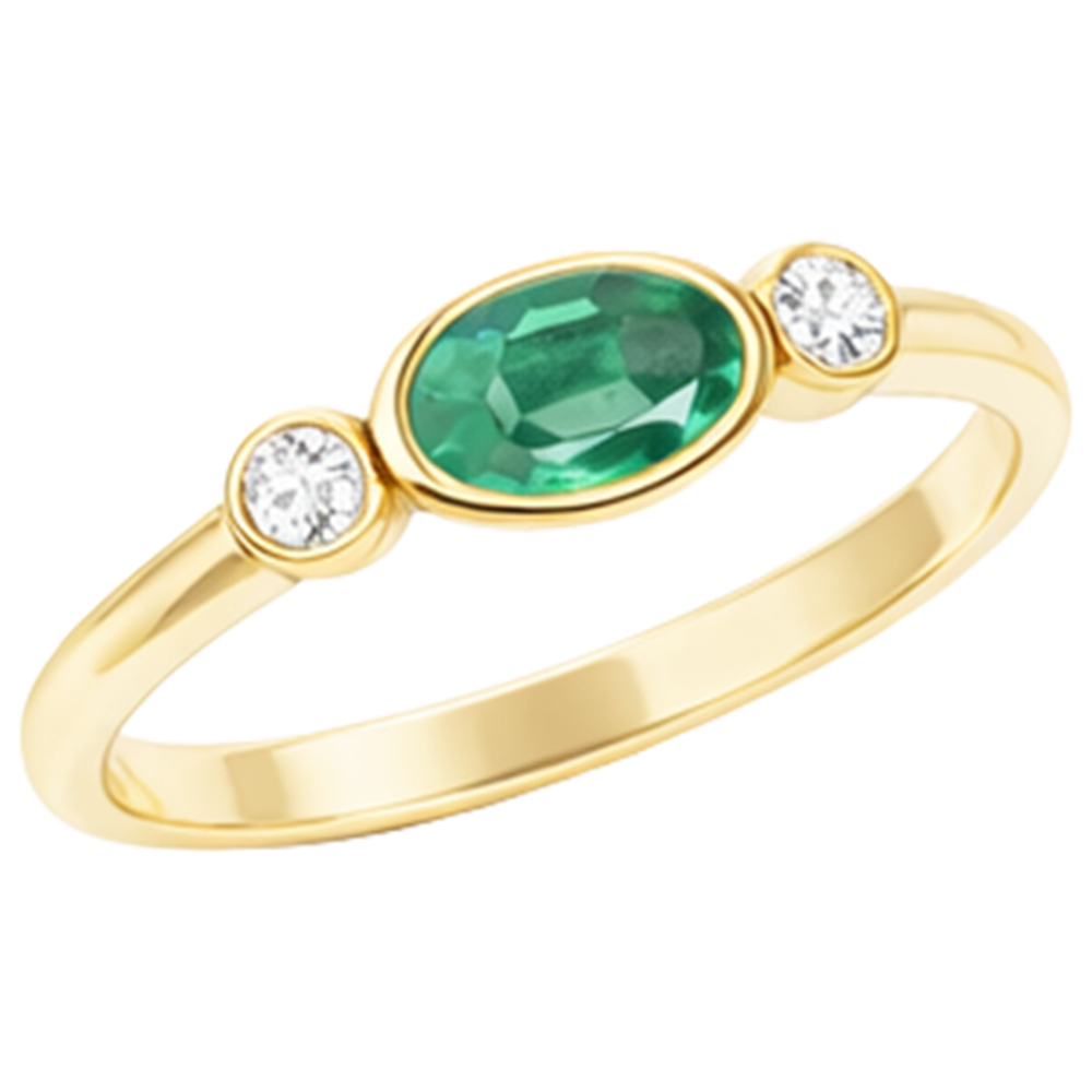 echter oval diamant 4.50Karat ring Detailansicht