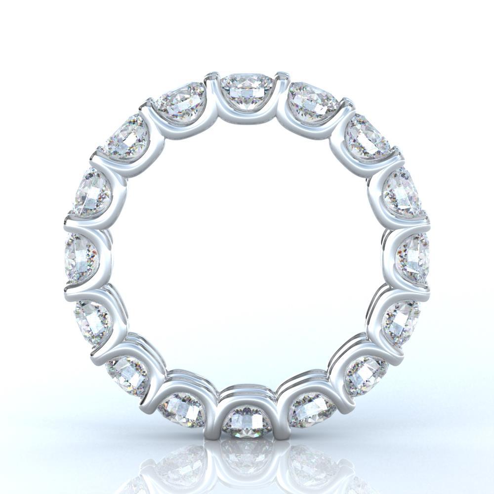 4,80 Karat Runder Natürliche Diamant Eternity Ehering Schmuck