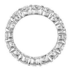 4,80 Karat Runder Echt Diamant Ewigkeit Band Weißgold 14K