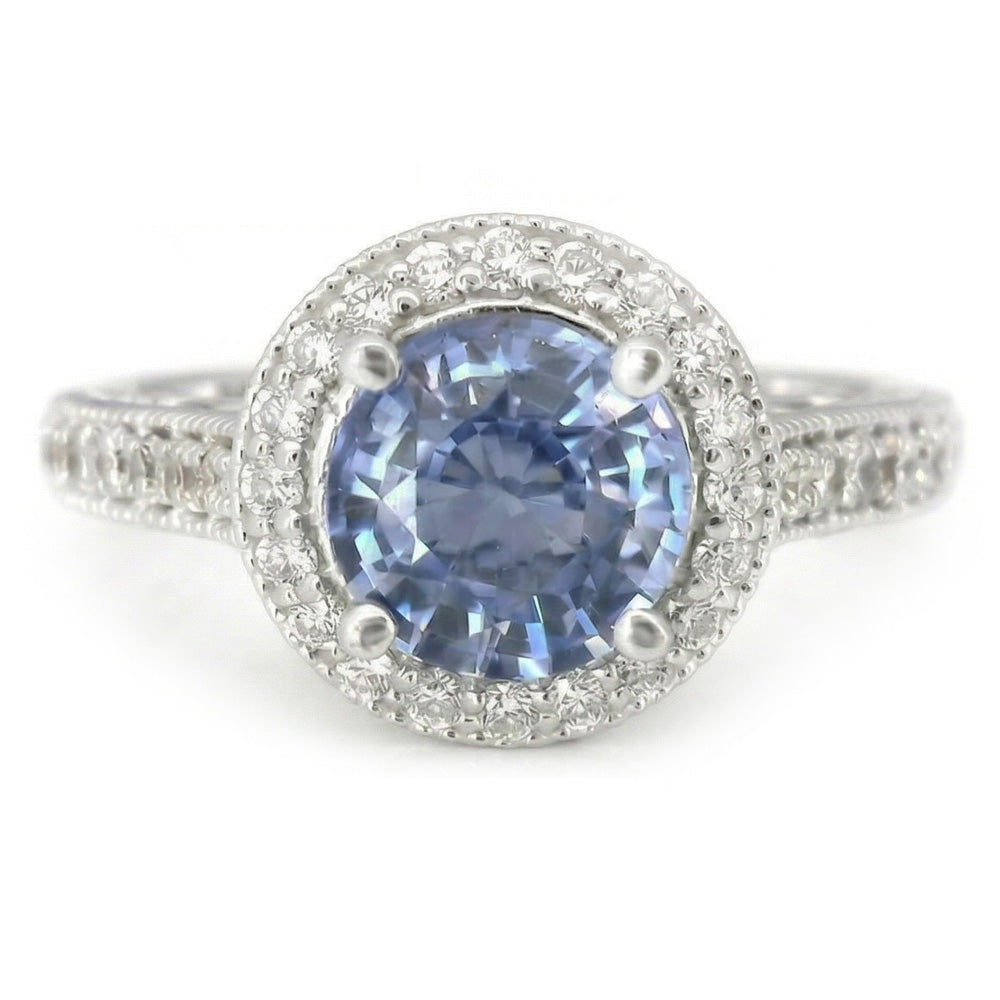 echter round diamant 4.86Karat ring Seitenansicht