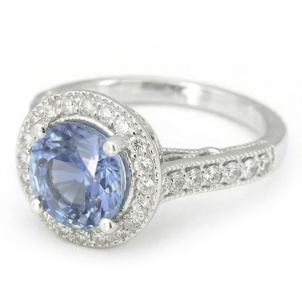 echter round diamant 4.86Karat ring Detailansicht