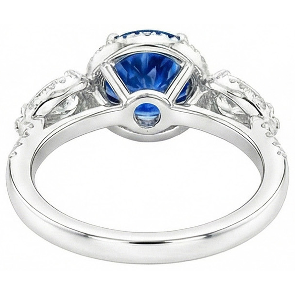 echter marquise diamant 5.30Karat ring auf Weiß