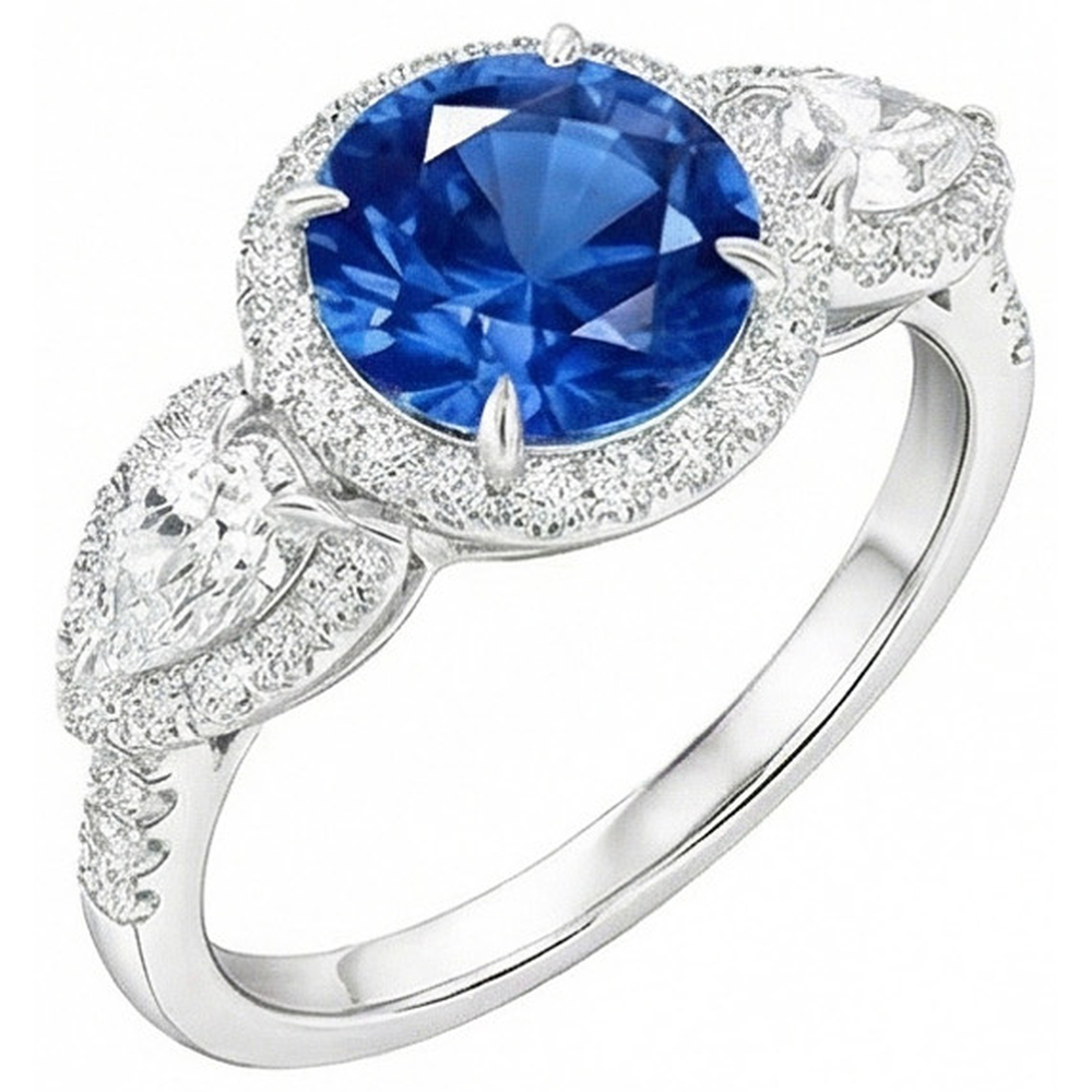 echter marquise diamant 5.30Karat ring Vorderansicht