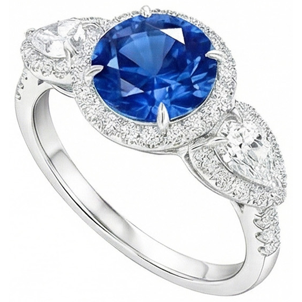 echter marquise diamant 5.30Karat ring Detailansicht