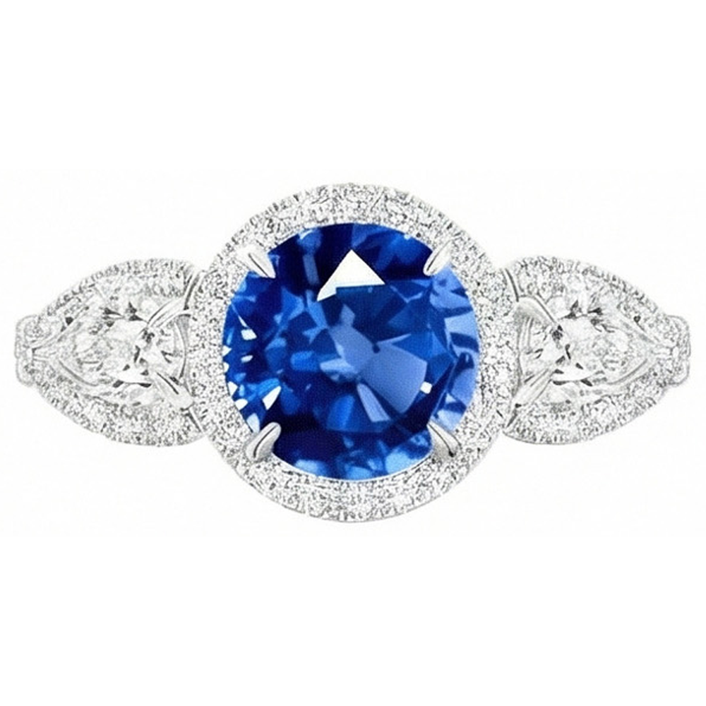 echter marquise diamant 5.30Karat ring Seitenansicht