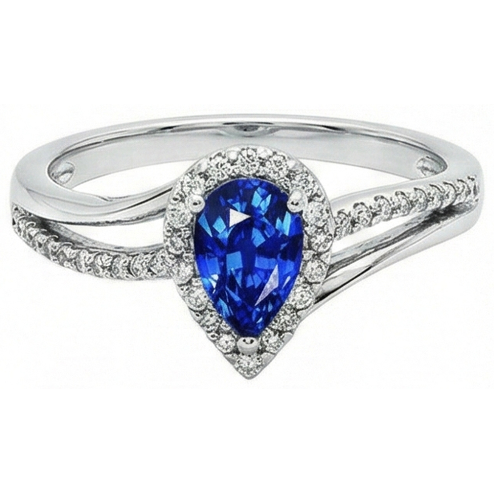 echter round diamant 5.35Karat ring Vorderansicht