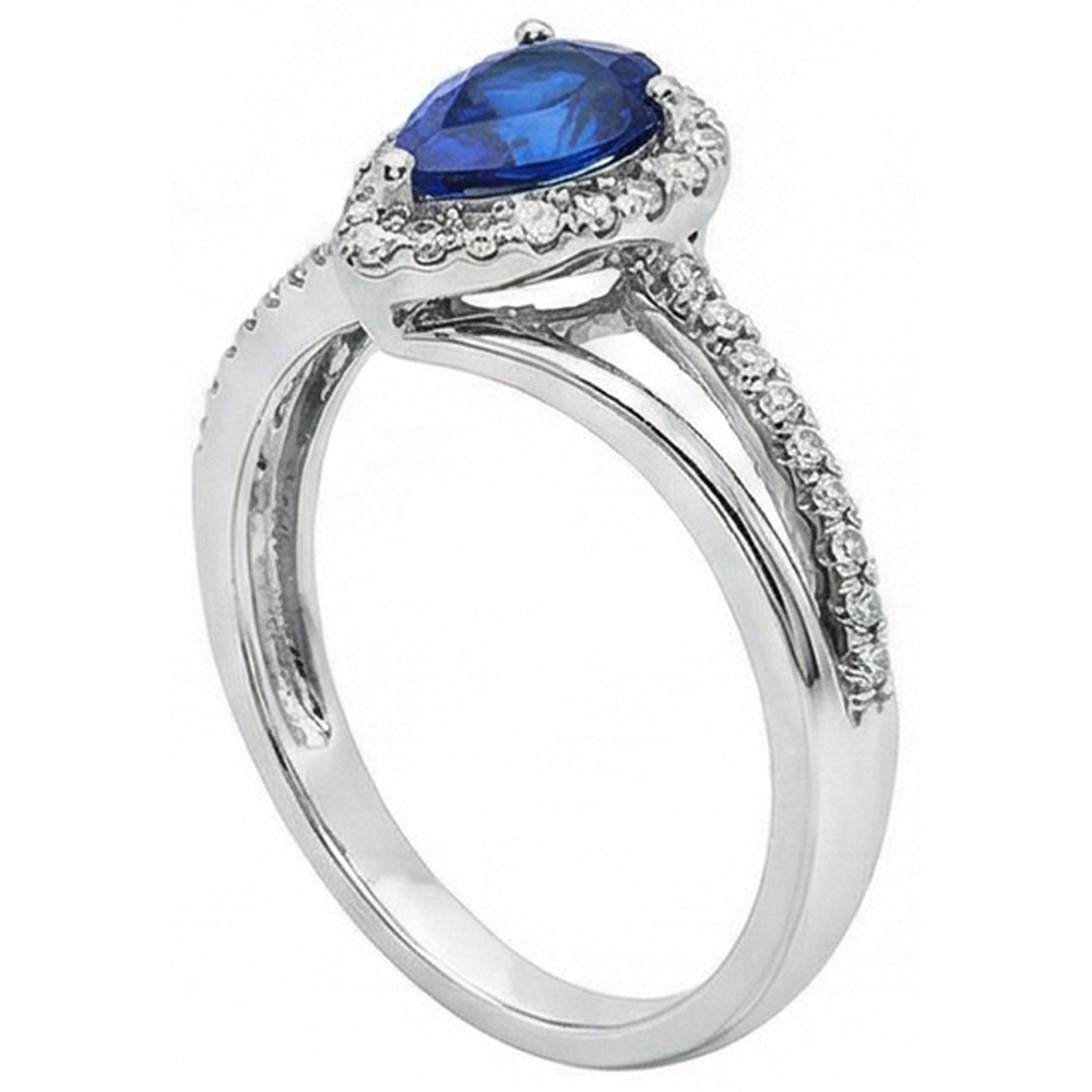 echter round diamant 5.35Karat ring Profilansicht
