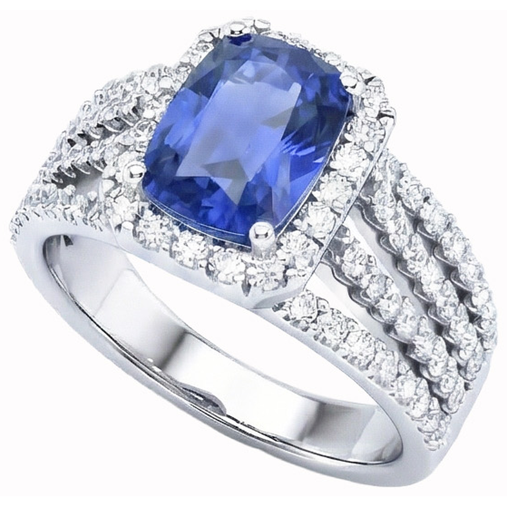 echter round diamant 5.50Karat ring Vorderansicht