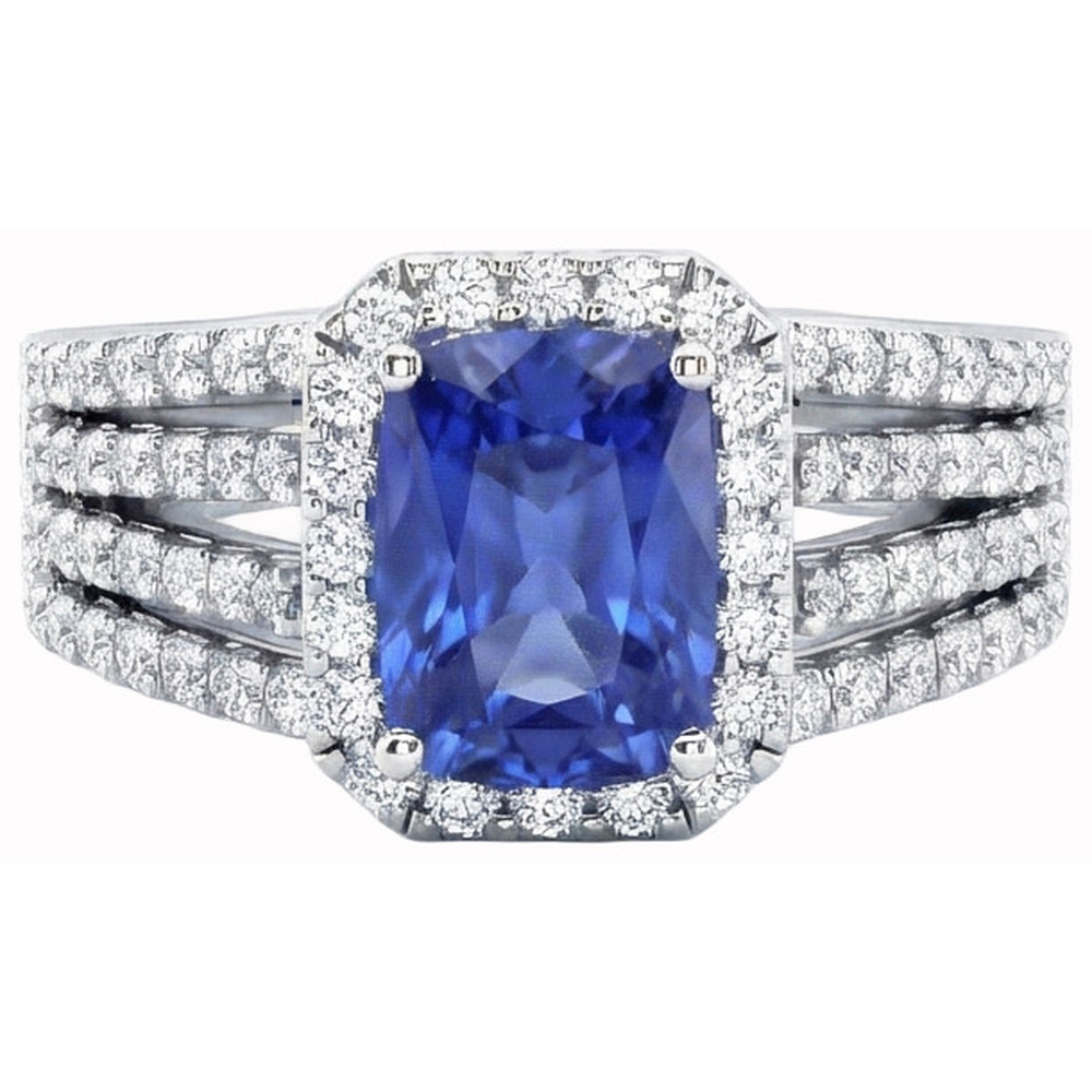 echter round diamant 5.50Karat ring Seitenansicht