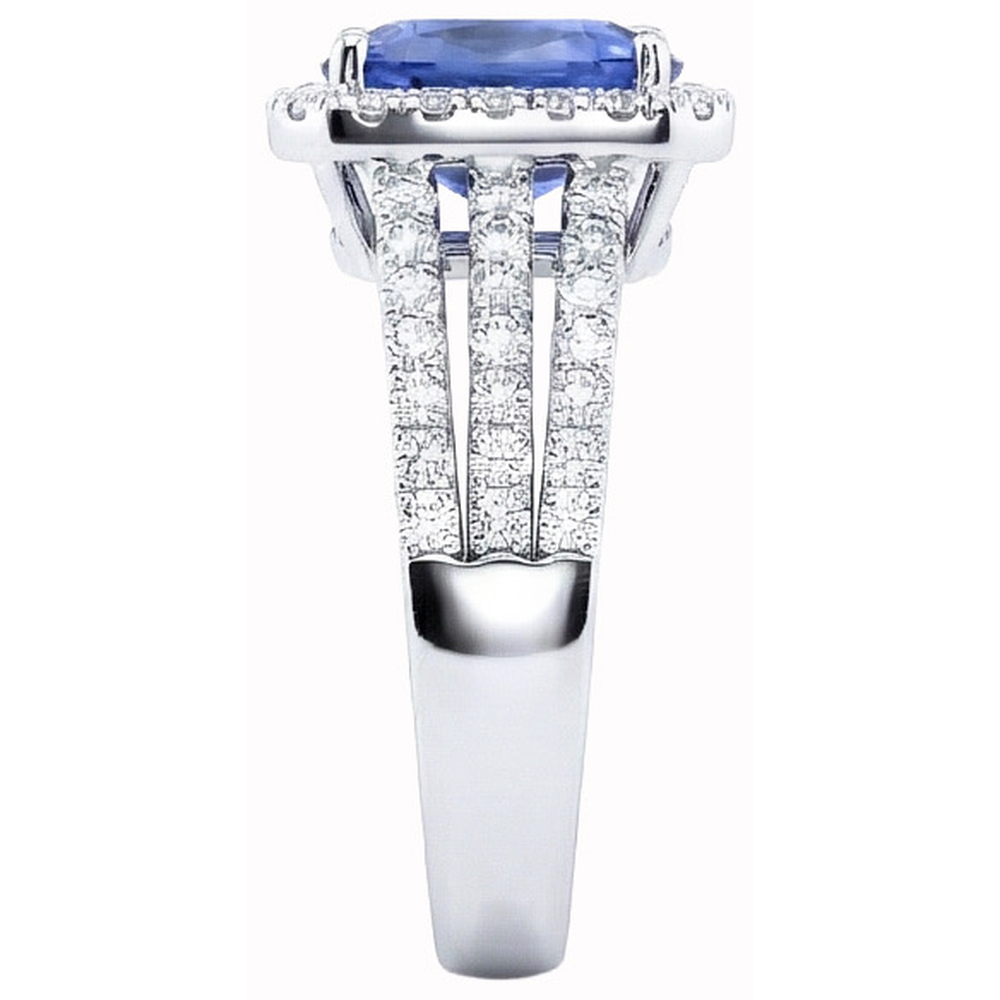 echter round diamant 5.50Karat ring Draufsicht