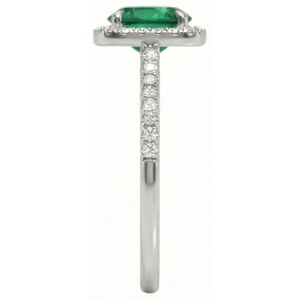 echter oval diamant 5.75Karat ring Draufsicht