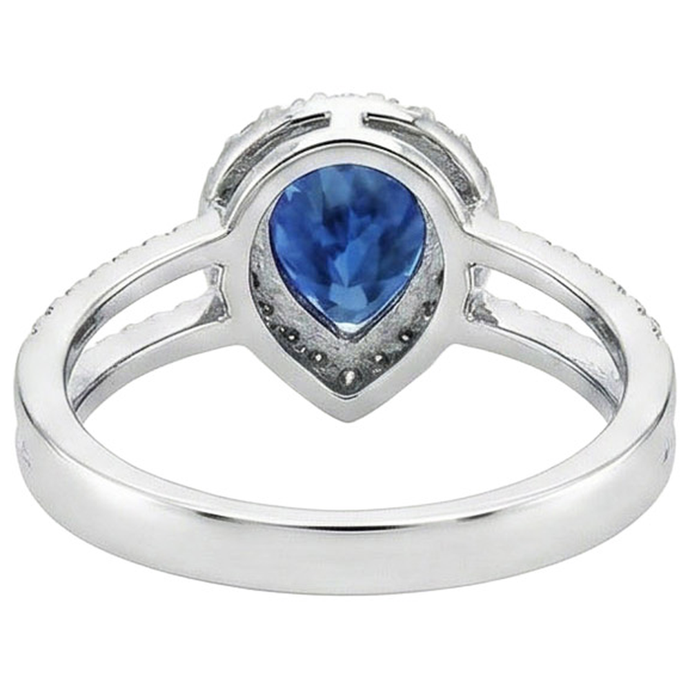 echter round diamant 5.80Karat ring Profilansicht
