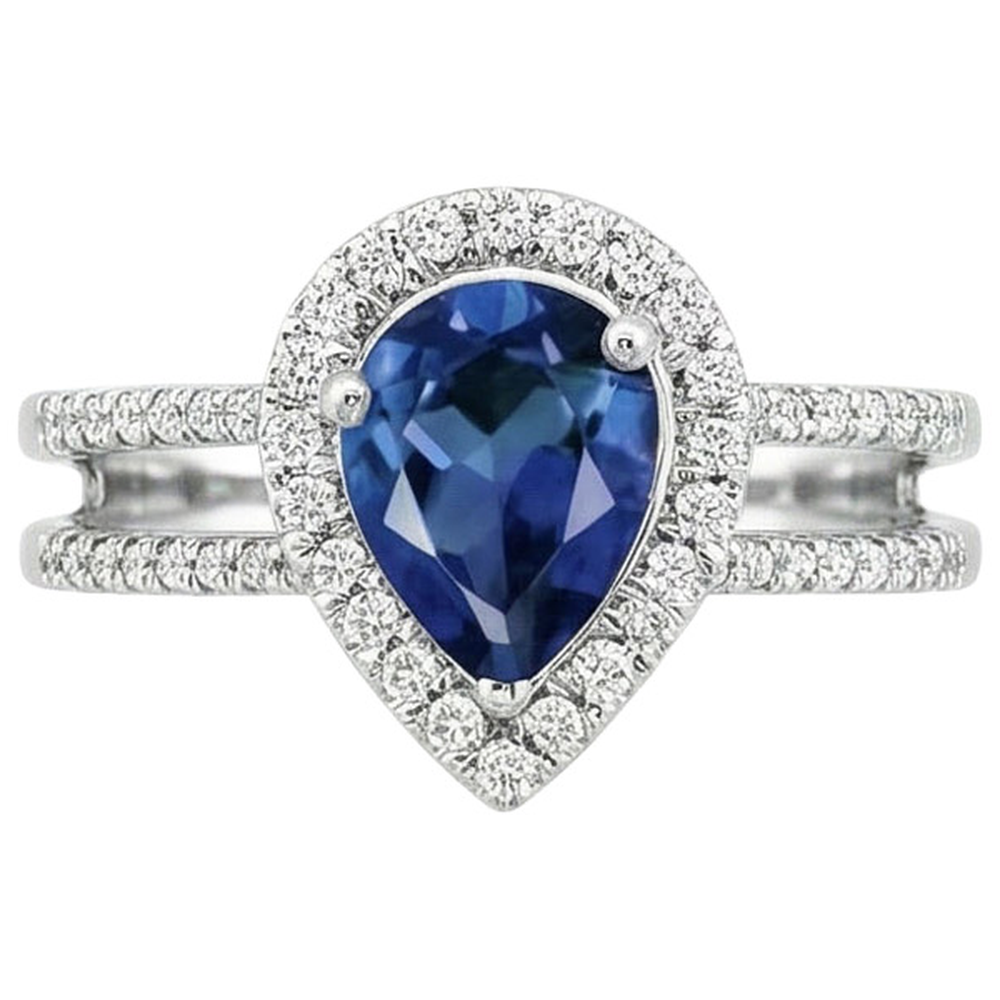 echter round diamant 5.80Karat ring Seitenansicht