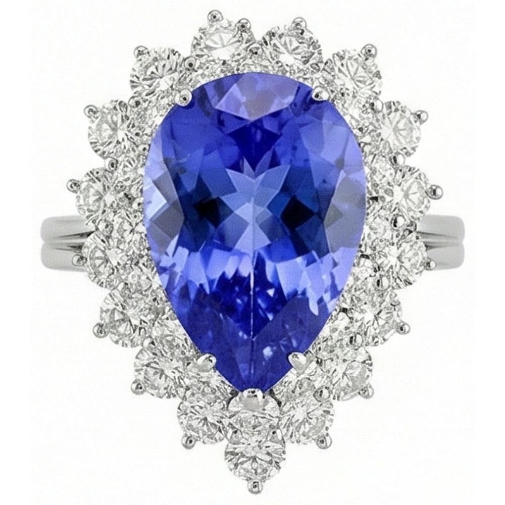 echter round diamant 5Karat ring Seitenansicht