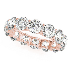 14K Roségold Brillant Eternity Band – 5,60-Karat Rund-Brillant